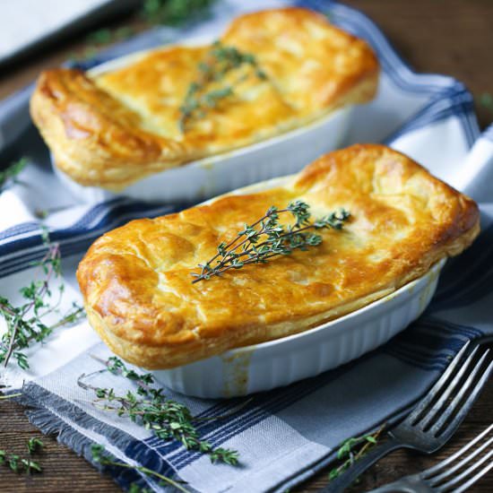 Easy Individual Chicken Pot Pie