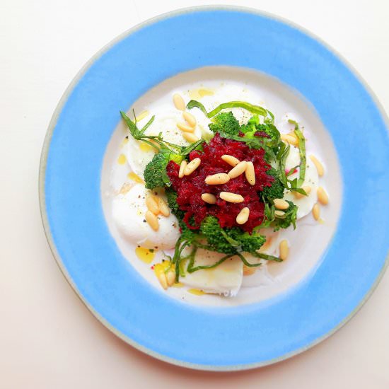 Mozzarella with Broccoli & Beets