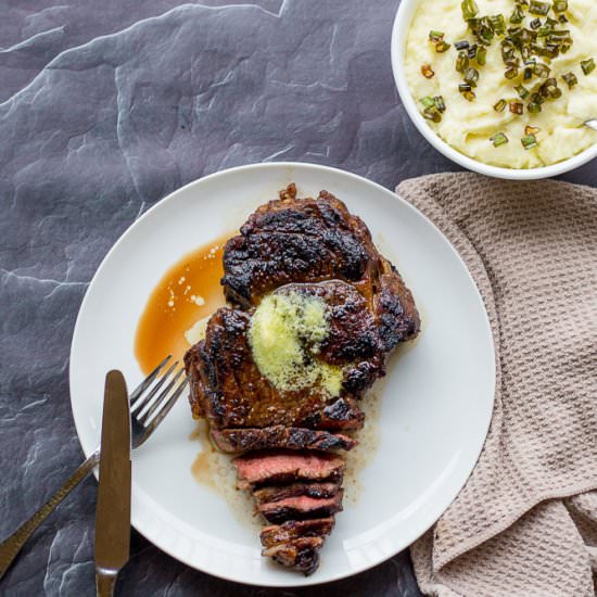 Japanese Rib Eye + Wasabi Butter