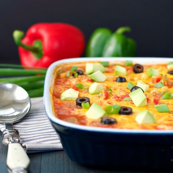 Dump & Bake Chicken Fajita Quinoa