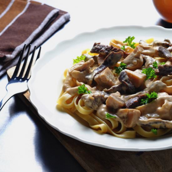 Slow Cooker Beef Stroganoff