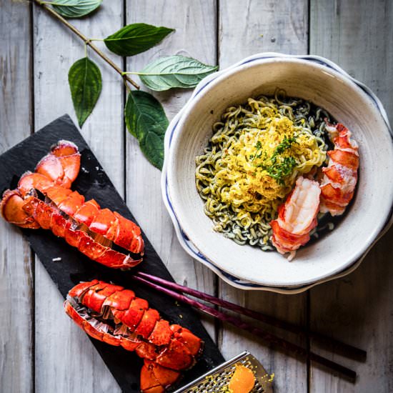 Ramen with Broiled Lobster