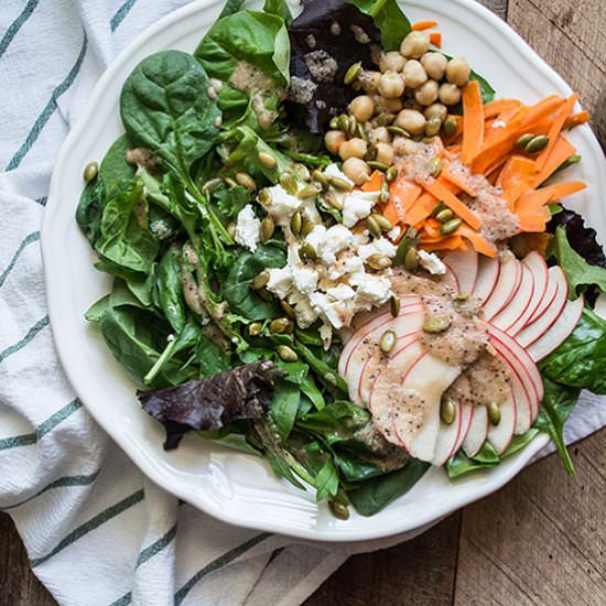 Goat Cheese Salad w/ Maple Dressing