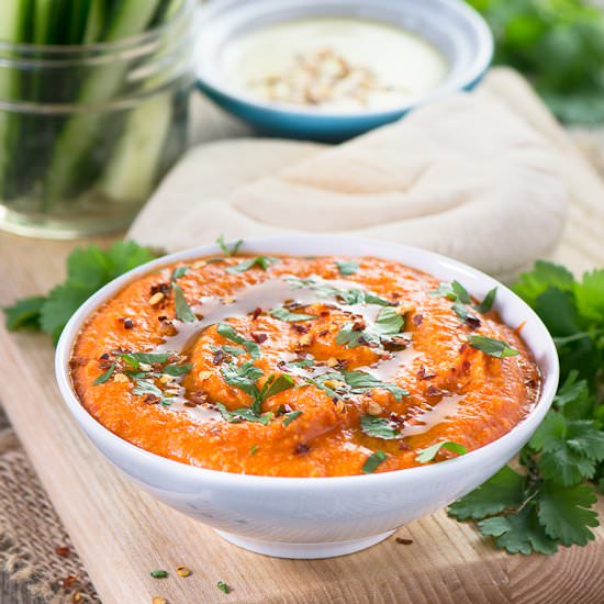 Roasted Red Pepper & Chilli Hummus