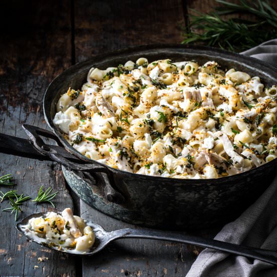 Rosemary Goat Cheese Mac and Cheese