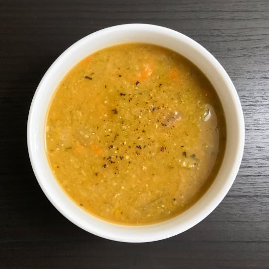 Vegan Split Pea Soup with Smoke