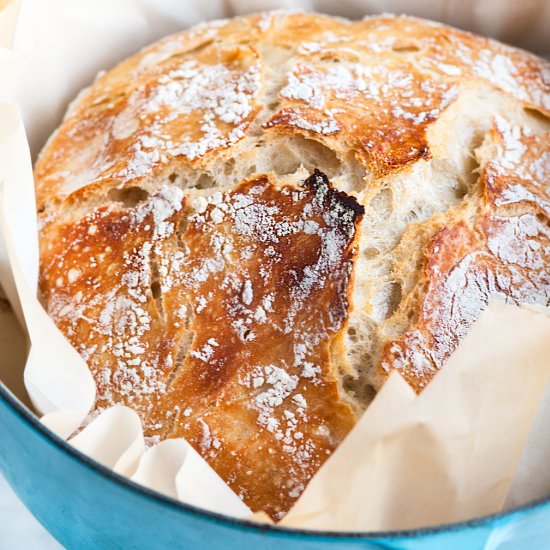 Foolproof Artisan No Knead Bread