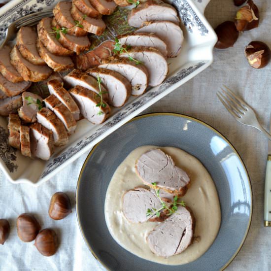 Pork Tenderloin with Chestnut Sauce