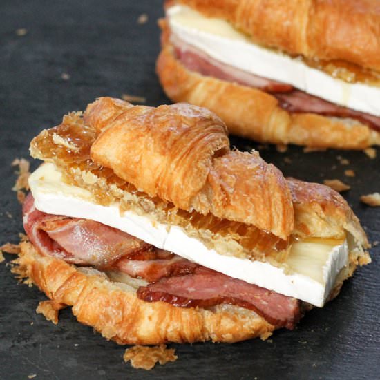 Pancetta Brie Honey Croissants