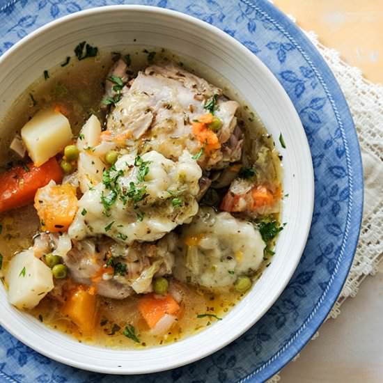 Chicken Stew with GF Dumplings