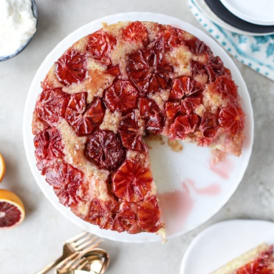 Blood Orange Upside Down Cake