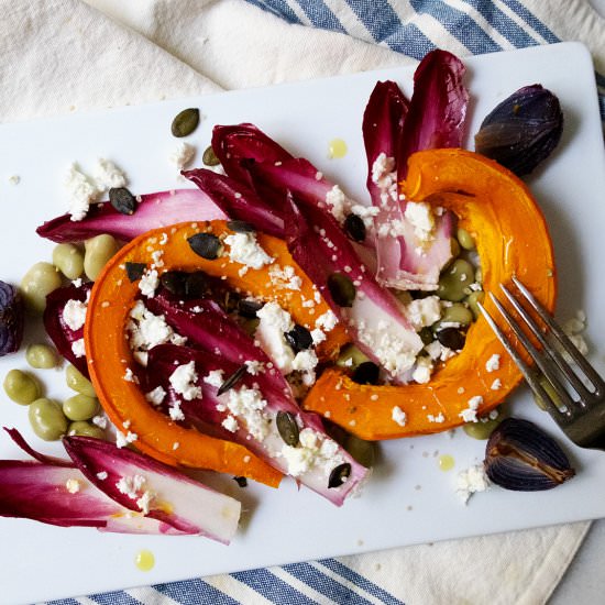 Winter Salad with Roasted Veggies