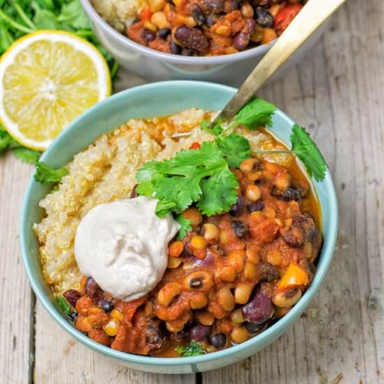 Lentil Three Bean Chili