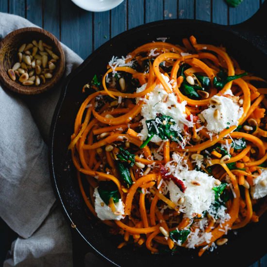 Garlicky Butternut Squash Noodles