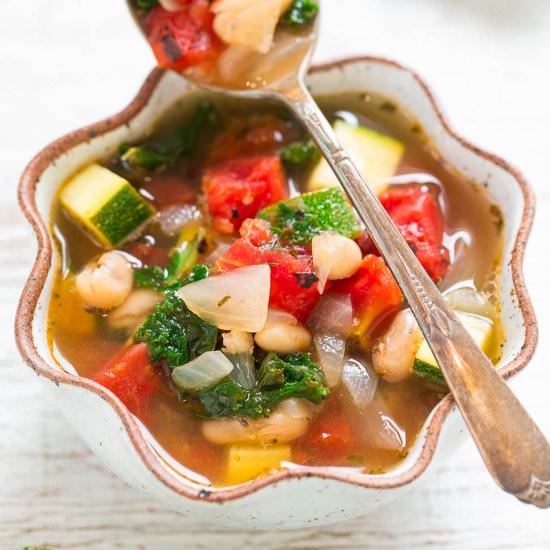 Tomato, Beans, and Greens Soup