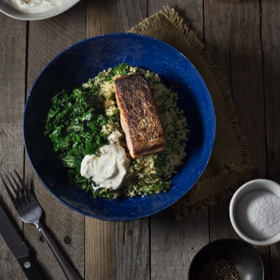 Salmon Quinoa Bowls with Kale