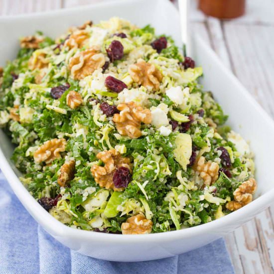 Kale Quinoa Salad with Walnuts