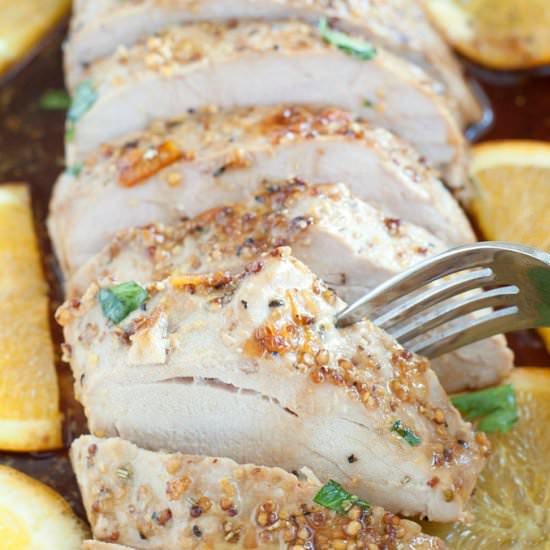 Orange Mustard Pork Tenderloin