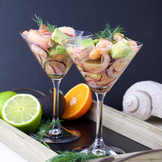 Express shrimp ceviche