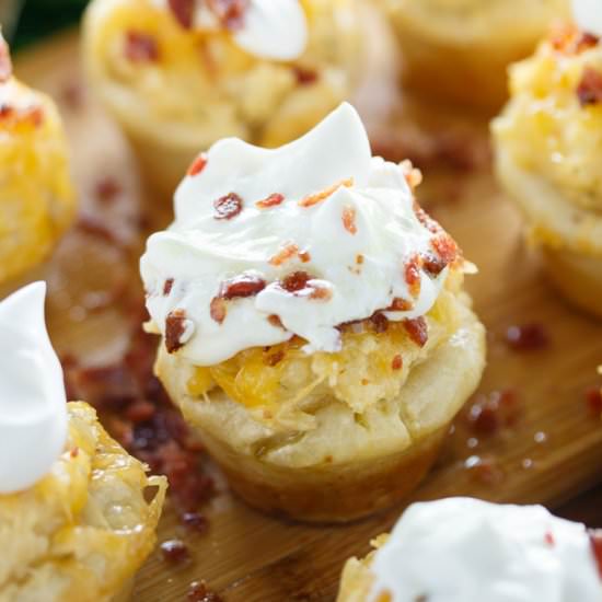 Loaded Mashed Potato Pizza Skins