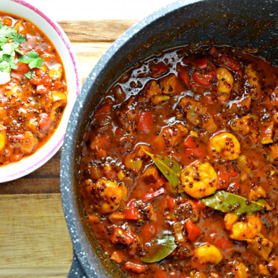 Shrimp & Red Quinoa Casserole