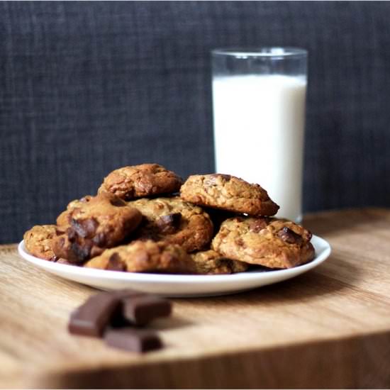 Chocolate Chip Coconut Cookies