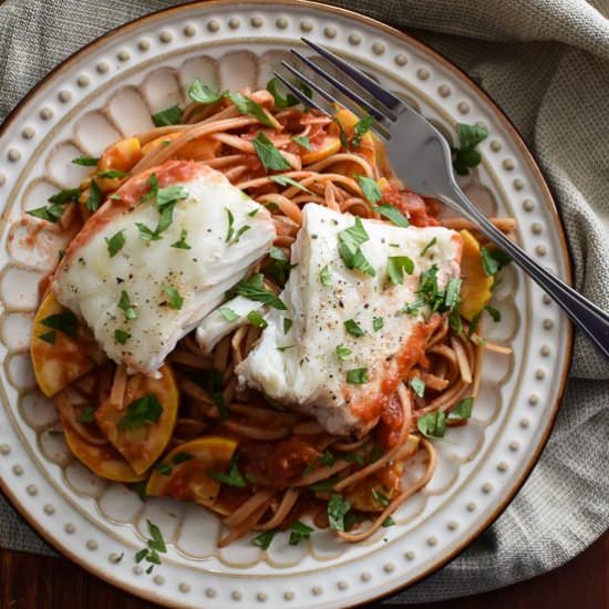 Healthy Halibut Fra Diavolo