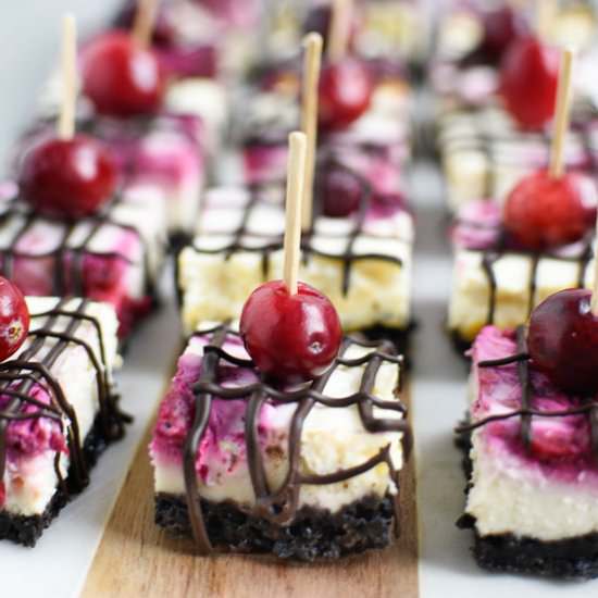 Dark Chocolate Cranberry Cheesecake