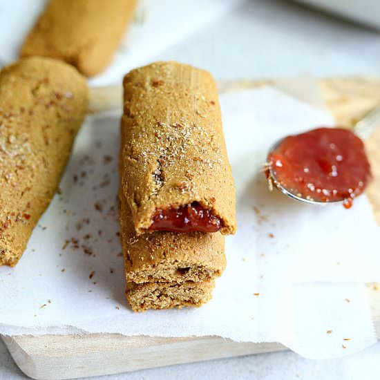 Strawberry Filled Oatmeal Bars