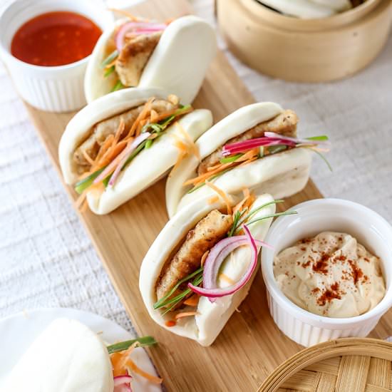 Fried Fish Gua Bao