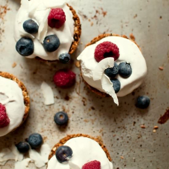 granola cups with nice cream