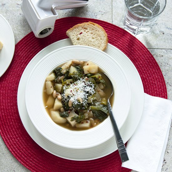 Bean Soup with Escarole & Potatoes
