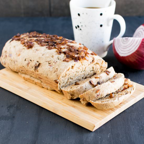 Roasted Onion Oatmeal Bread
