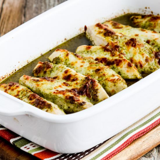 Easy Baked Pesto Chicken
