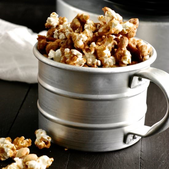 Caramel Peanut Popcorn