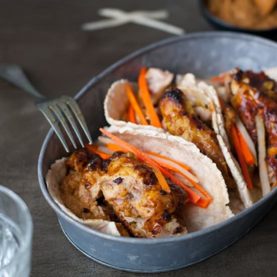 Tamarind Chicken Banh Mi Tacos