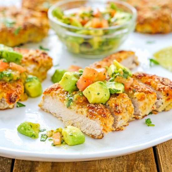 Skinny Oven Fried Pork Chops
