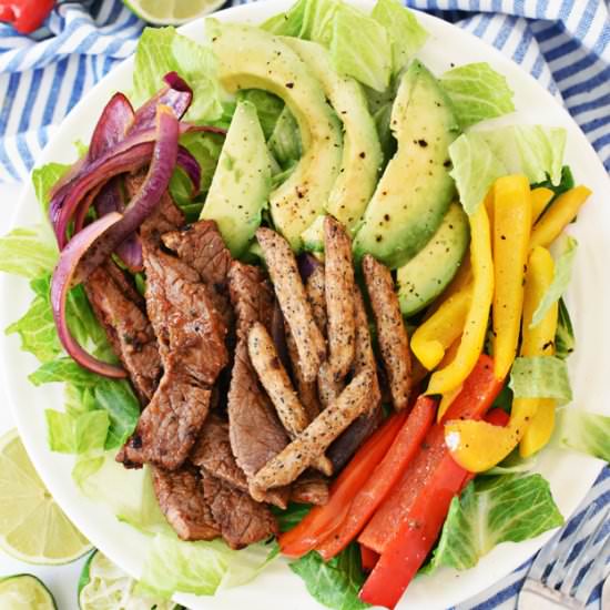 Chipotle Lime Steak Fajita Salad