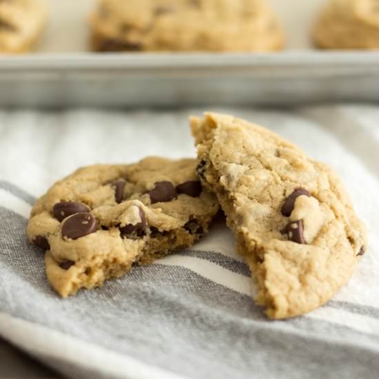 Thick, Chewy Chocolate Chip Cookies