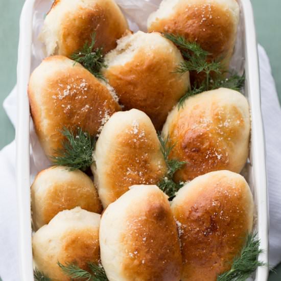 Baked Piroshki with Potatoes