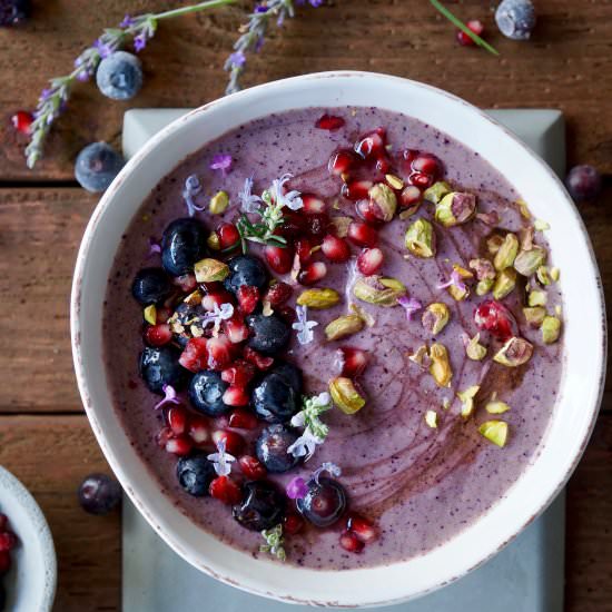 Blueberry pomegranate bowl