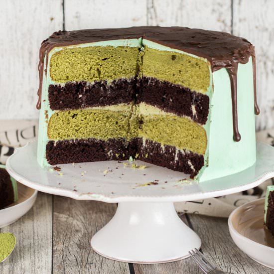 Chocolate Matcha Cake