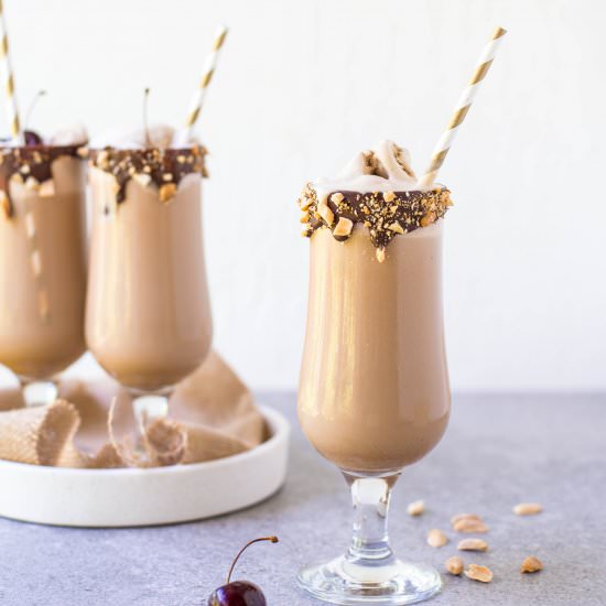 Salted Caramel Chocolate Milkshakes