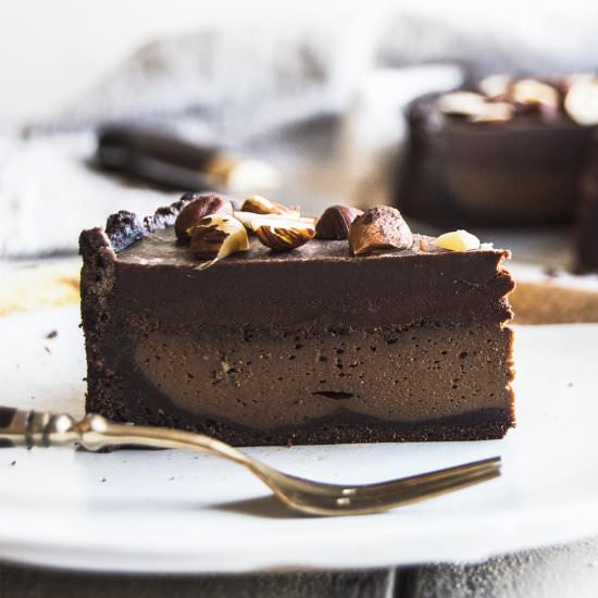 Vegan Mocha Chocolate Pie