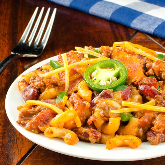 Real-Chili Chili Mac Casserole