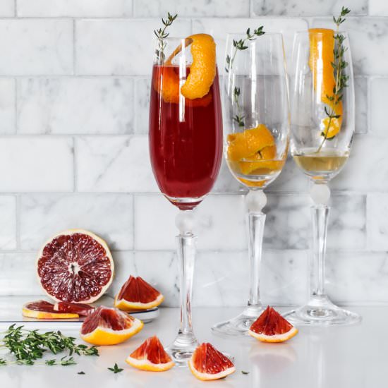 blood orange mimosa