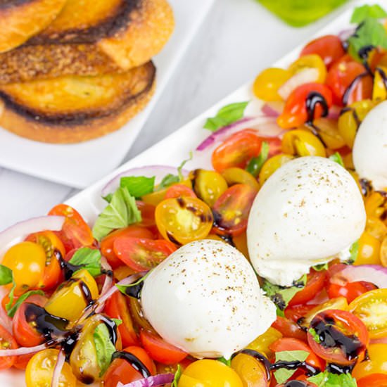 Tomato and Burrata Caprese