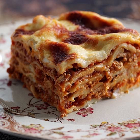 Lasagna with Homemade Fresh Pasta