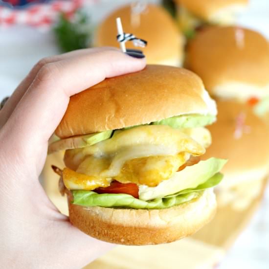 Honey Mustard Chicken Sliders