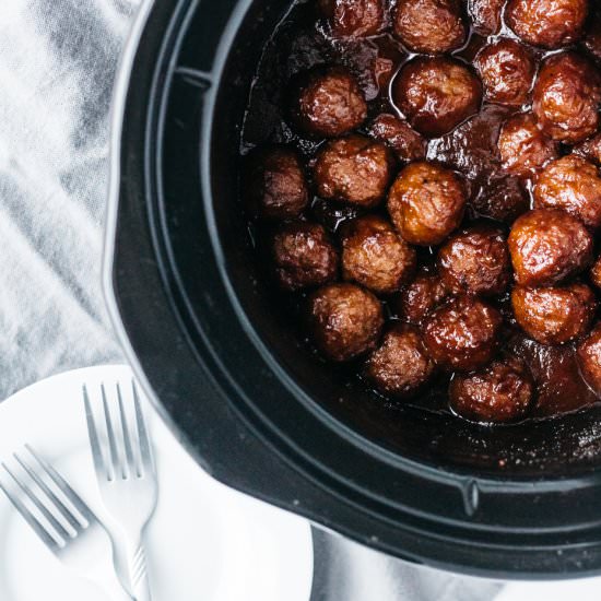 Apple Butter Meatballs